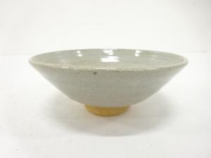 作家物　灰釉　平茶碗（保護箱付）